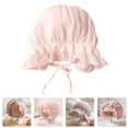 thumbnail image 3 of GOOHOCHY 1 unid niña sol sombrero clásico elegante encaje avance a prueba de viento sombrero de verano, 3 of 5