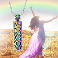 thumbnail image 5 of Cylinder Urn Necklace for Ashes for Women Men Hollow Cylinder Vial Keepsake Urn Cremation Jewelry for Human Pet Ashes Pendant, 5 of 7