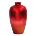 thumbnail image 1 of Heather Ann Creations W1032-W20 Ruth 21 Po Vase en Céramique Déjouée et Laquée - Rouge&44; Ombre Orange, 1 of 1