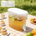 thumbnail image 1 of Fufafayo 2Pcs Cold Water Dispenser for Fridge, 6L 3L Insulated Water Bottle with Faucet, Cold Brew Tea Pitcher, Iced Lemon Water Container for Kitchen Office Party, 1 of 9