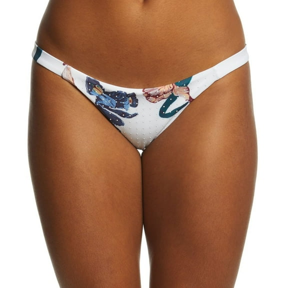 Tavik Womens Heather Nail Heads Bikini Swim Bottom, White, Large