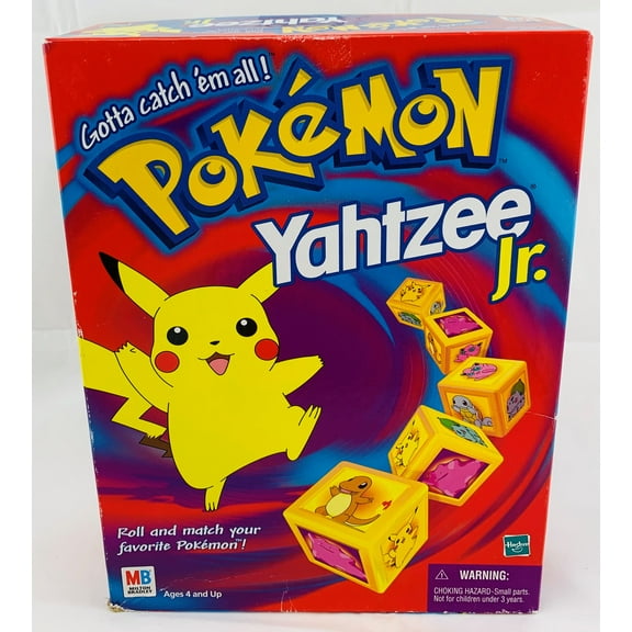 Pre-Owned Pokemon Yahtzee Junior Game 1998 Complete Great Condition