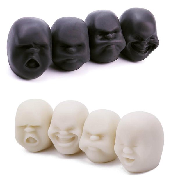 E Bola de ventilación facial, juguete de descompresión para oficina, cara humana para muñeca, Tpr, juguetes para amasar de goma suave, Tpr, bola para eliminar la cara humana