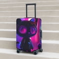 thumbnail image 4 of Salouo Neon Toy Cat Reflections Pattern Travel Dust-proof Suitcase Cover, Softside Suitcase Protector Luggage Cover Protector for 18-32inch ,Not Included Suitcase, 4 of 8