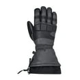 thumbnail image 2 of Ski-Doo X-Team Leather Gauntlet Snowmobile Gloves Charcoal Grey 4463561607, 2 of 6