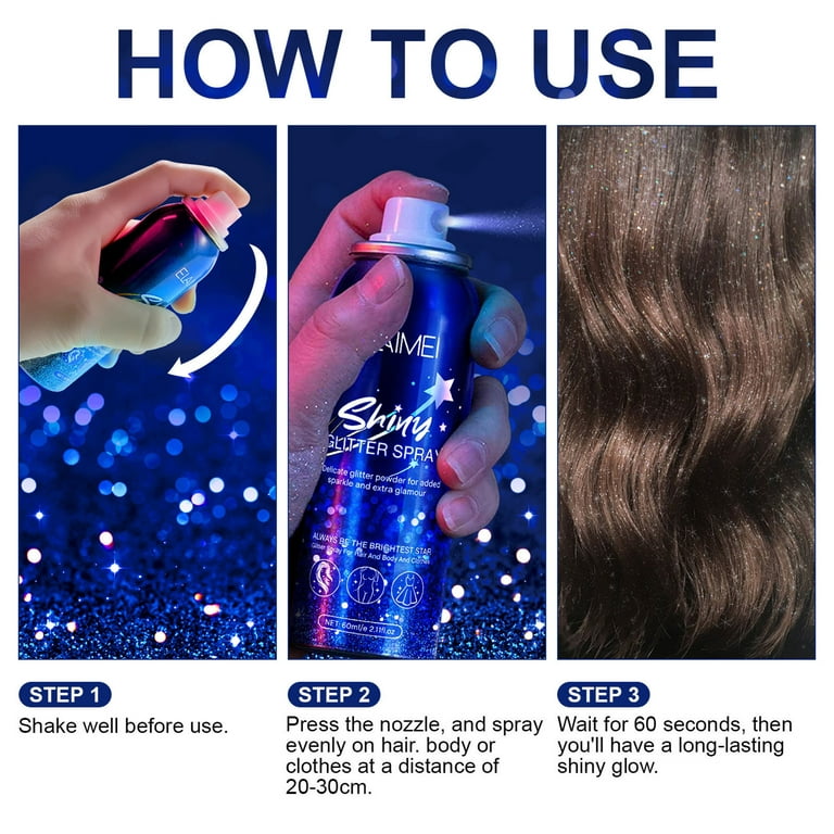  Body Glitter Spray, Glitter Spray for Hair and Body
