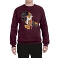 thumbnail image 2 of Wild Bobby God Made Me This Way Cross with Sunflowers Inspirational/Christian Unisex Crewneck Sweatshirt, Maroon, XX-Large, 2 of 6