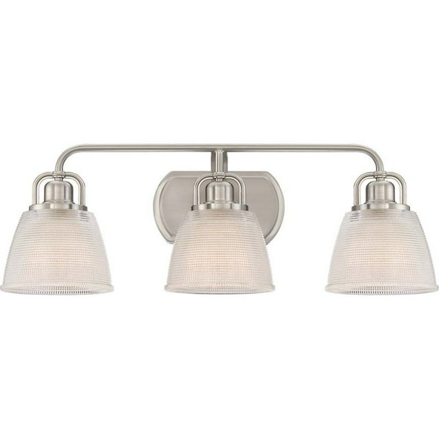 Quoizel Dublin 3 Light Vanity Light en Nickel Brossé