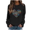 thumbnail image 1 of VBARHMQRT Sweatshirt Cardigan Kindness Heart Sweatshirt Love Heart Graphic Tees Inspirational Sweatshirt Tops, 1 of 4