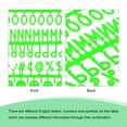 thumbnail image 4 of Uxcell Tableau de Lettres en Feutre Lettres Chiffres Symboles 3/4 Pouces Vert Alphabet Tableau de Messages Modifiable, 4 of 6