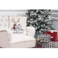 thumbnail image 2 of Christmas Woodland Reindeer Indoor/Outdoor Accent Throw Pillow 18" x 18", 2 of 4