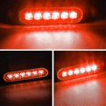 thumbnail image 5 of Baliza de emergencia para coche de 6 LED, luz de advertencia de peligro, luz estroboscópica, indicador de parada y freno, 5 of 5