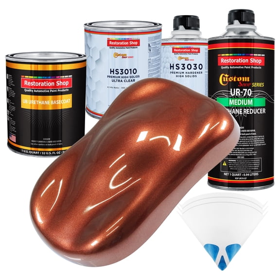 Saddle Brown Firemist Premium Quart URETHANE BASECOAT CLEARCOAT Auto Paint Kit