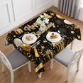 Rectangle Tablecloth-52x70in,Happy Birthday Words Waterproof Table ...