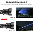thumbnail image 3 of Rechargeable LED Flashlights High Lumens, 90000 Lumens Super Bright Zoomable Waterproof Flashlight with Batteries Included & 3 Modes, Powerful Handheld Flashlight for Camping Emergencies, 3 of 7
