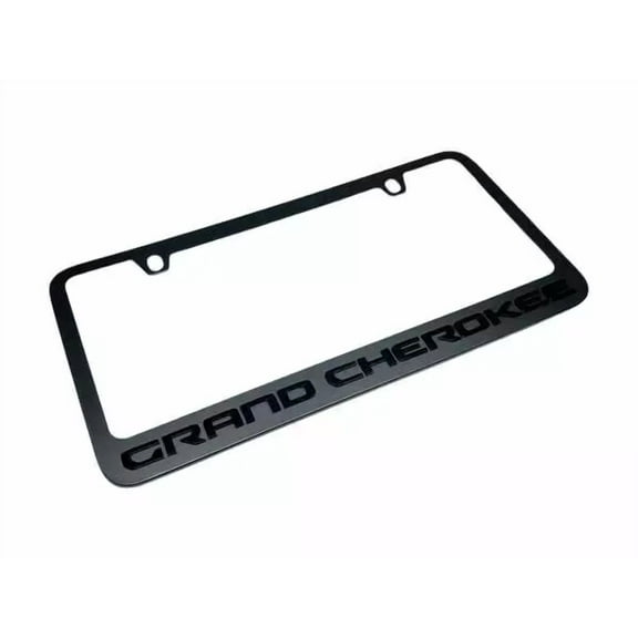 Eurosport Daytona 2024 Jeep Grand Cherokee Stealt Black License Plate Frame Official Licensed