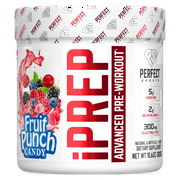 Perfect Sports iPrep, Advanced Pre-Workout, Fruit Punch Candy, 10.6 oz (300 g)