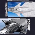 thumbnail image 2 of HI-REEKE Airplane Building Block Set Fighter J15 Building Kit Toy Gift for Kid Gray, 2 of 5