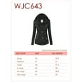 thumbnail image 6 of Made by Johnny Women's Pop of Color Anorak Parka Jacket S WINE, 6 of 6