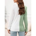 thumbnail image 4 of Aloohaidyvio Long Sleeve Tops,Women's Basic T Shirts Casual Long Sleeve V Neck Loose Fit Plain Tunic Tees Tops Blouse, 4 of 6