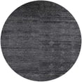 thumbnail image 1 of Ahgly Company Indoor Round Mid-Century Modern Charcoal Black Solid Area Rugs, 6' Round, 1 of 6