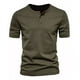 thumbnail image 1 of . Playeras Hombre Camisa Henley Manga Corta Casual Cuello V, 1 of 2