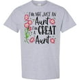 thumbnail image 3 of Inktastic I'm Not Just an Aunt, I'm a Great Aunt Flowers T-Shirt, 3 of 5