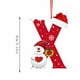thumbnail image 2 of Adornos navideños, adornos navideños, regalos navideños, árbol de Navidad acrílico 2D, colgante de 26 letras, regalo decorativo, colgantes para fiestas navideñas familiares, objetos colgantes, 2 of 6