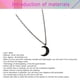 thumbnail image 3 of EeaseMX Collar de luna de plata, corto, sencillo y hermoso, de metal decorativo para mujer (negro), 3 of 7