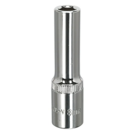 

Sealey Sp3808D Walldrive Socket 8Mm Deep 3/8Sq Drive Fully Polished