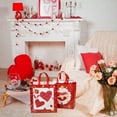 thumbnail image 4 of Dsseng Velours 12 Pcs Sacs-Cadeaux Réutilisables Joyeuse Saint-Valentin Sacs à Friandises avec Poignées Sacs de Fête de la Saint-Valentin Sacs de Saint-Valentin Multifonctions en Non-Tissé pour Emballage de Cadeaux Saint-Valentin, 4 of 8