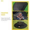 thumbnail image 2 of KAKOWELY Tapis de Foyer en Fibre de Verre Noire Réutilisables pour Rassembler 1 Pcs, 2 of 8