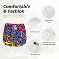 thumbnail image 4 of Bixox Women's Vintage Audio Cassettes pattern 2 in 1 Running Shorts - Lightweight Athletic Workout Gym Yoga Shorts Liner with Pockets - XX-Large, 4 of 5