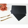 thumbnail image 6 of REGALWOVEN 6 Pack Faux Leather Placemats for Kitchen Dining Table Decor Washable Heat Resistant Table Placemats Wipeable Table Mat Black 17*12in, 6 of 7