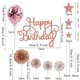 thumbnail image 2 of Adornos para tartas de estrellas, decoración de fiesta con globos de confeti para niñas, niños y mujeres, 12 Uds., 2 of 5