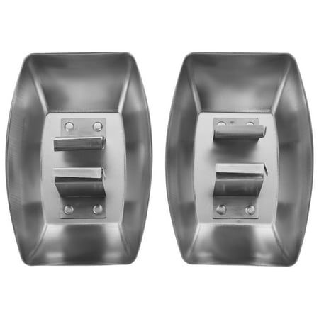 

NUOLUX 2Pcs Range Hood Oil Catcher Collecting Cups Kitchen Square Oil Boxes (Silver)