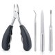 thumbnail image 3 of Juego de cortaúñas profesional para uñas encarnadas gruesas y profundas cortaúñas manicura de acero inoxidable 7 piezas esquí esquí Gafas de esquí, 3 of 5
