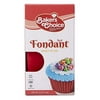 Baker's Choice Red Fondant Icing-4 oz.-Ready to Use Cake Decorating Frosting-Easy To Roll,Moldable,Kosher,Dairy Free,and Nut Free Red Fondant For Cakes Cupcakes and Cookies-By Baker's Choice