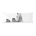 thumbnail image 1 of BSDHOME Taie d'Oreiller Longue Cheval Housse de Coussin 20x60 Pouces, 1 of 1
