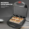 thumbnail image 2 of 750W Sandwich Maker, Panini Press Grill, Nonstick Panini Sandwich Maker Double Sided Indoor Grill Sandwich Toaster for Cooking Baking(US Plug 110V), 2 of 5