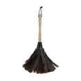 thumbnail image 2 of Casabella Feather Duster, Wood Handle, 14”, Premium Ostrich Feathers, Leather Hanging Loop, 2 of 2