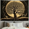 thumbnail image 2 of Fenyluxe  Tree of Life Tapestry Wall Hanging Sun Moon Stars Tapestries Aesthetic Galaxy Wall Tapestry Nature Home Decoration for Living Room Bedroom 50x40inch, 2 of 6