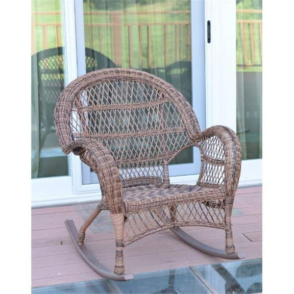 Santa Maria Rocker Wicker Chair, Honey