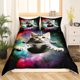 thumbnail image 3 of Funda Nórdica Niñas Microfibra 3pc 90 "x90" 3D Digital Cat Bedding Quilt, 3 of 5