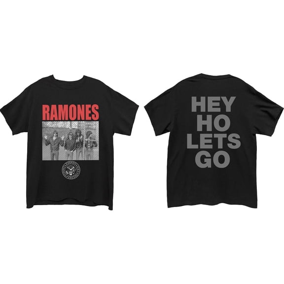 Ramones Unisex T-Shirt Cage Photo (Back Print) (Small)