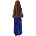 thumbnail image 6 of JSGEK Floral Girls Vintage Lace Long Sleeve Bridesmaid Dress Princess Wedding Party Pageant Evening Formal Prom Ball Gown Blue 13-14Years, 6 of 7