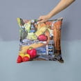 thumbnail image 2 of Carolines Treasures 8538PW1414 Barqs and Crabs Decorative   Canvas Fabric Pillow 14Hx14W multicolor, 2 of 4