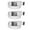 White, variant on CTM Fabric Belt with Flip Top Nickel Buckle (Pack of 3) (Men)