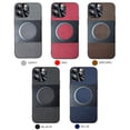 thumbnail image 6 of Dteck Leather Case for iPhone 13 Pro Luxury Elegant Design Slim Thin Lightweight Magnetic MagSafe Shockproof Anti-Scratch Non-Slip Case For iPhone 13 Pro,Brown, 6 of 6
