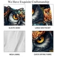 thumbnail image 4 of luoweisi Men's Beach Shorts Quick Dry Swim Trunks with Mesh Lining Cartoon Owl M, 4 of 5